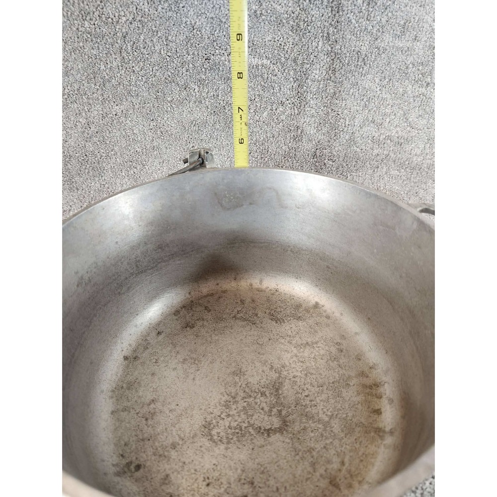 Club Aluminum Dutch Oven Silver Hammered Hammercraft Vintage Pot 12in - Picture 8 of 11